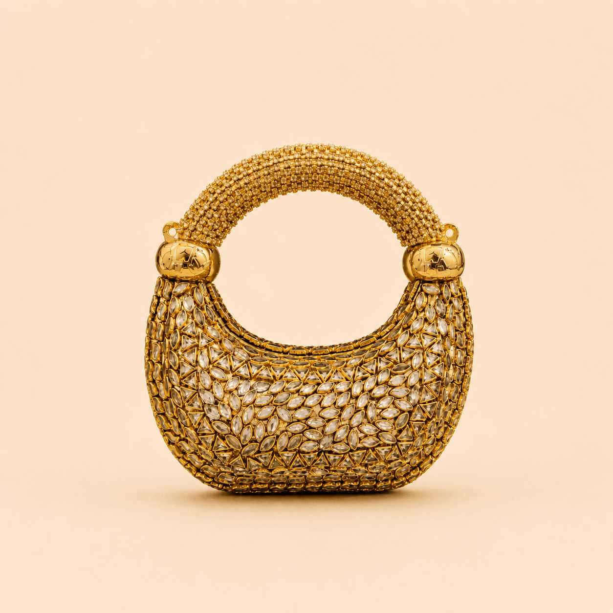 Luxury Gold Crystal Handbag / Bridal Clutch Bag 0049M