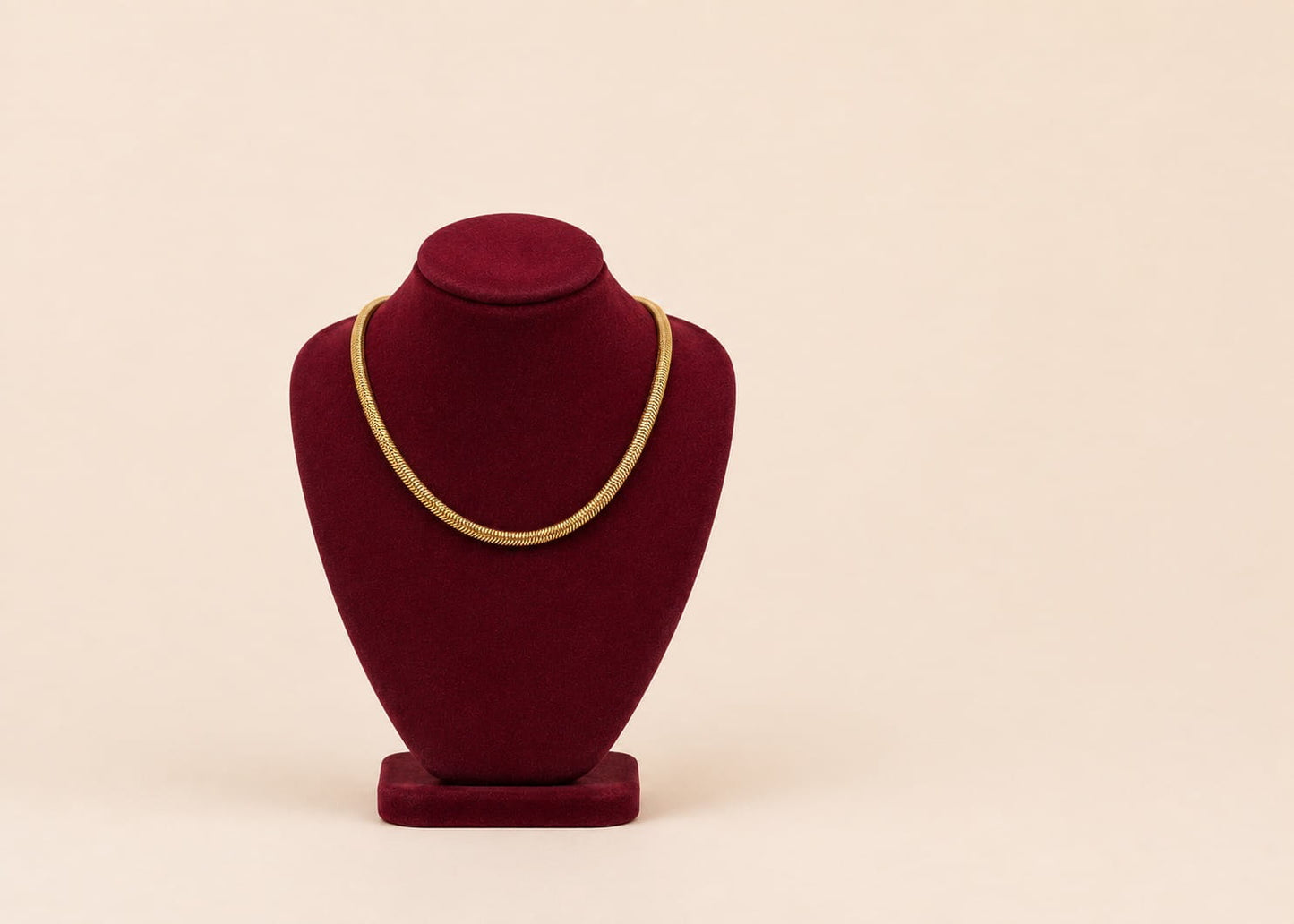 Classic Gold Snake Chain Necklace – Elegant Minimal Necklace 0031M