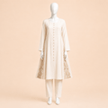 Ivory Grace Panelled long Frock Kurta Set – 0133M