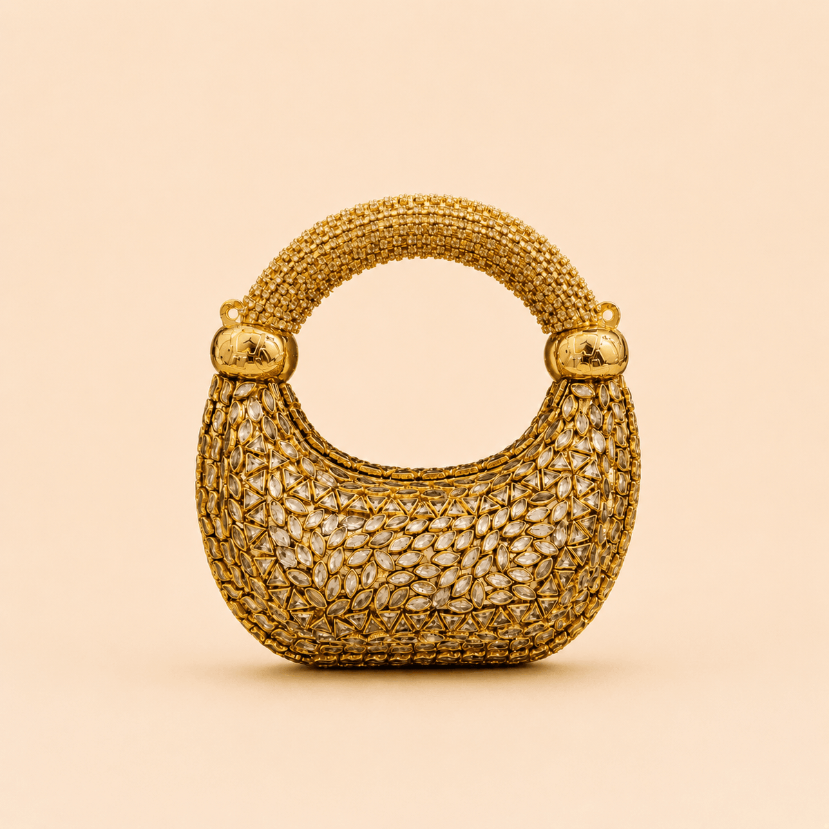 Luxury Gold Crystal Handbag / Bridal Clutch Bag 0049M