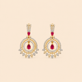 Royal Halo Crystal Chandelier Earrings – SKU: M068