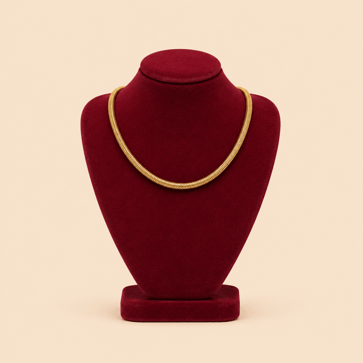 Classic Gold Snake Chain Necklace – Elegant Minimal Necklace 0031M
