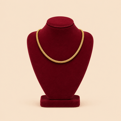 Classic Gold Snake Chain Necklace – Elegant Minimal Necklace 0031M
