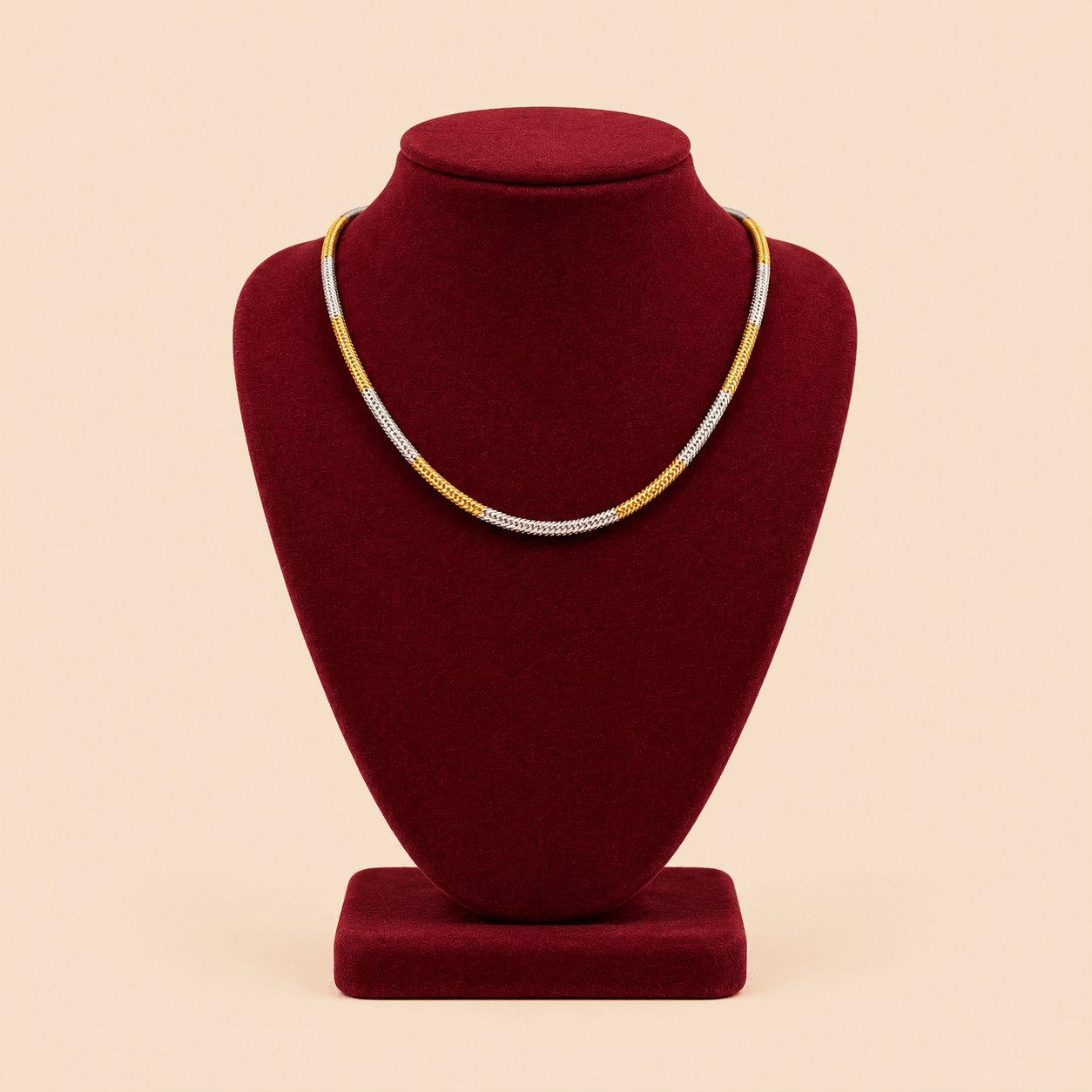 Elegant Dual-Tone Gold & Silver Chain 0032M